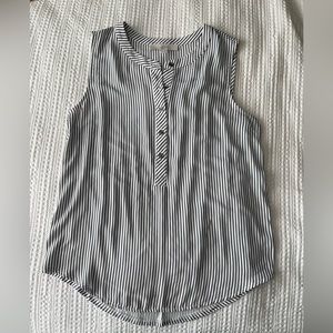Loft striped sleeveless blouse
